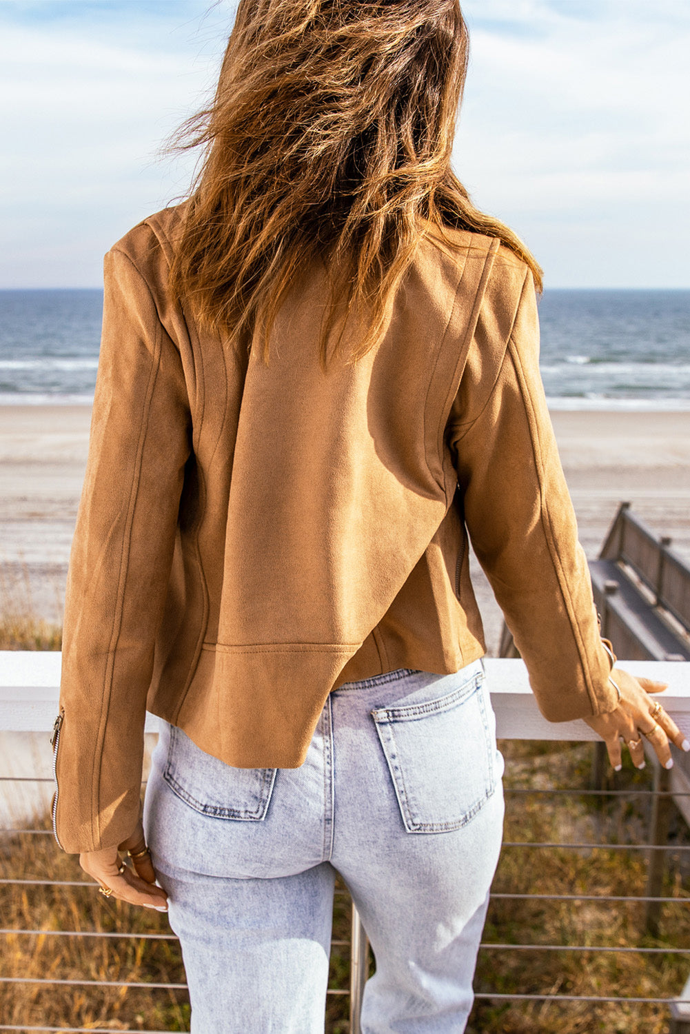 7c87a8bba3a44181b87e445a489df0c1-Max Zip-Up Suede Jacket - Image 2