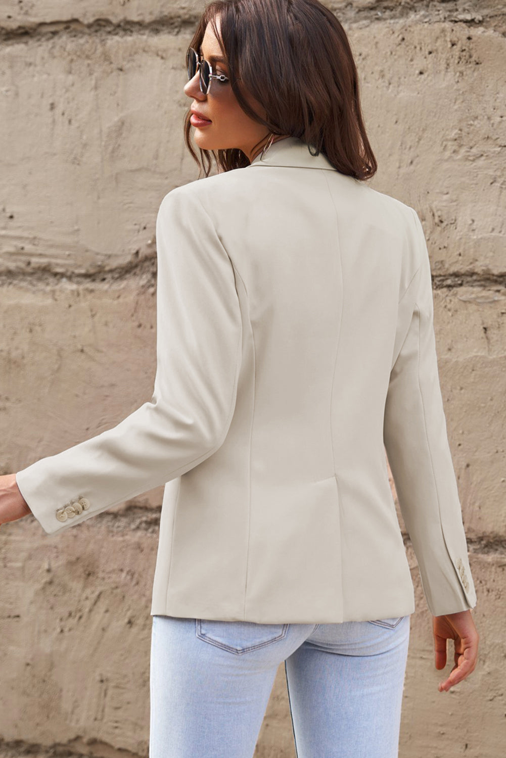 ae7449b13b1047a1b3646b494371c7ae-Max One-Button Flap Pocket Blazer - Image 11